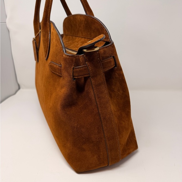 Coach Empire 40 Bag in Brown Suede - Picture 2 of 14